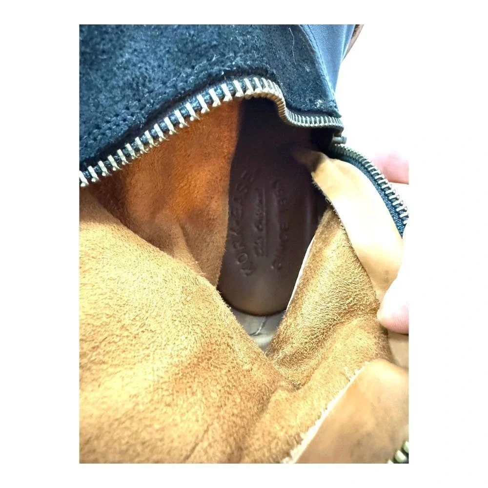 Kork Ease Suede Leather Riding Boot SZ 7 Black